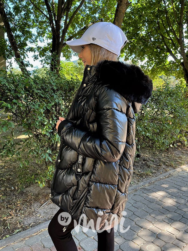 Zimní černý kabát Maja