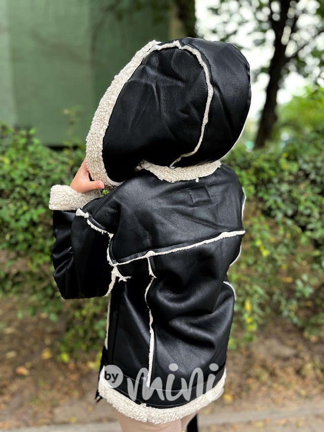 Eco leather bunda s beránkem