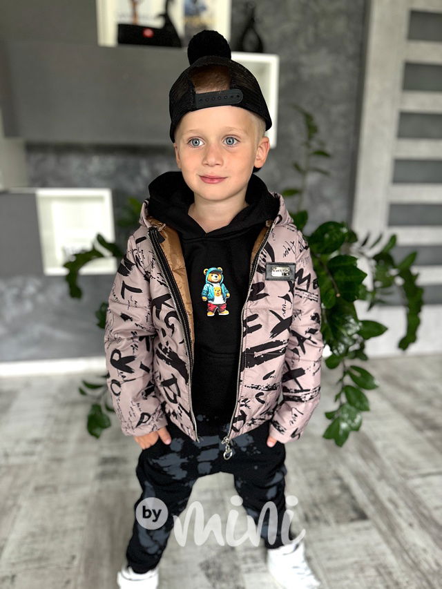 Přechodová podzimní bunda LETTERS beige