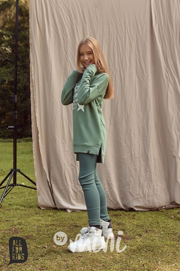 All for kids mikinová tunika mint