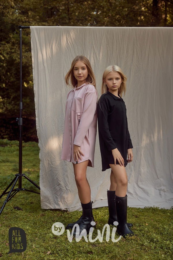 All for kids košilové šaty pink