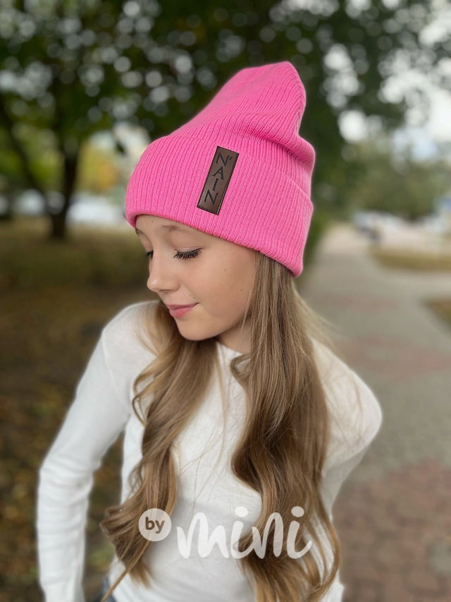 Teplá beanie čepice NAIN barbie pink