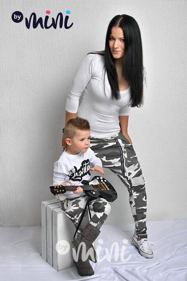 Grey army baggy tepláčky