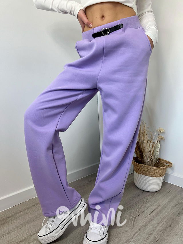 Zateplené lounge švédy HEART lila