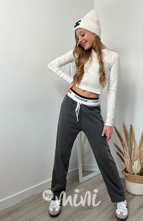 Zateplené lounge švédy FLOWER šedé