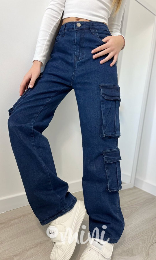Zateplené jeans kapsáče