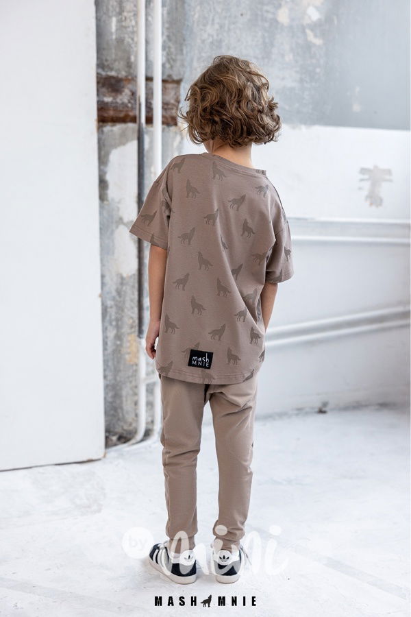 Mash Mnie jogger tepláky WOLF béžové
