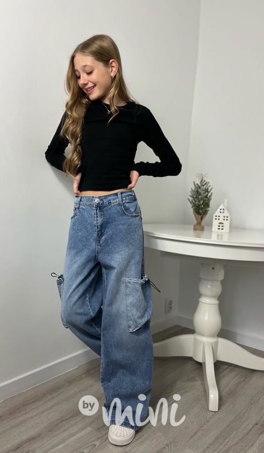 Volné relax jeans kapsáče