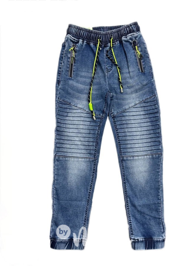 Blue jeans biker
