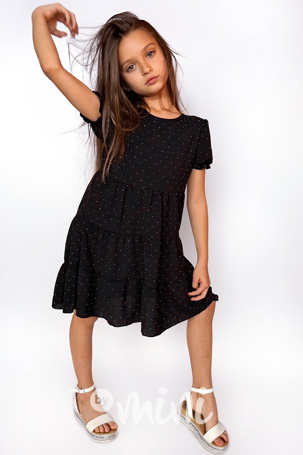 Letní vzdušné šaty s kabelkou black