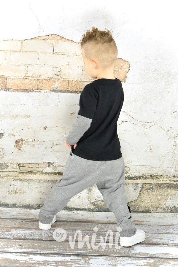 Black/Grey triko s měnícími flitry