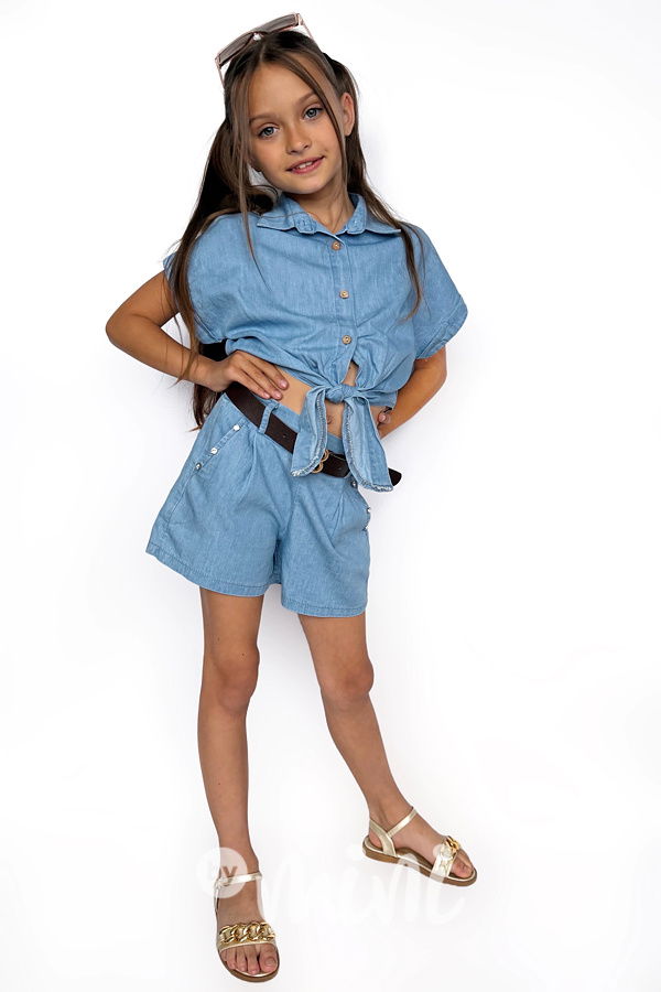 Soft denim letní set