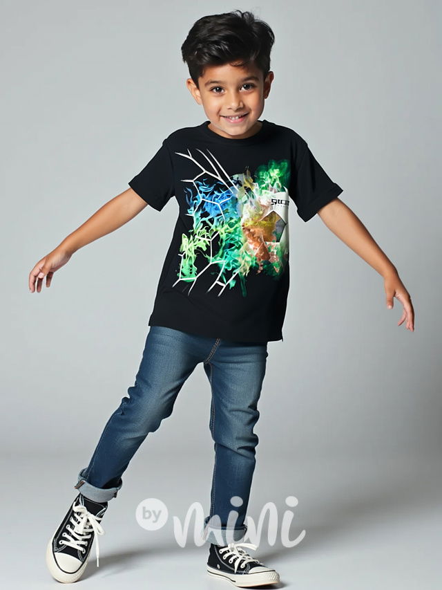 SOCCER triko black/bgreen