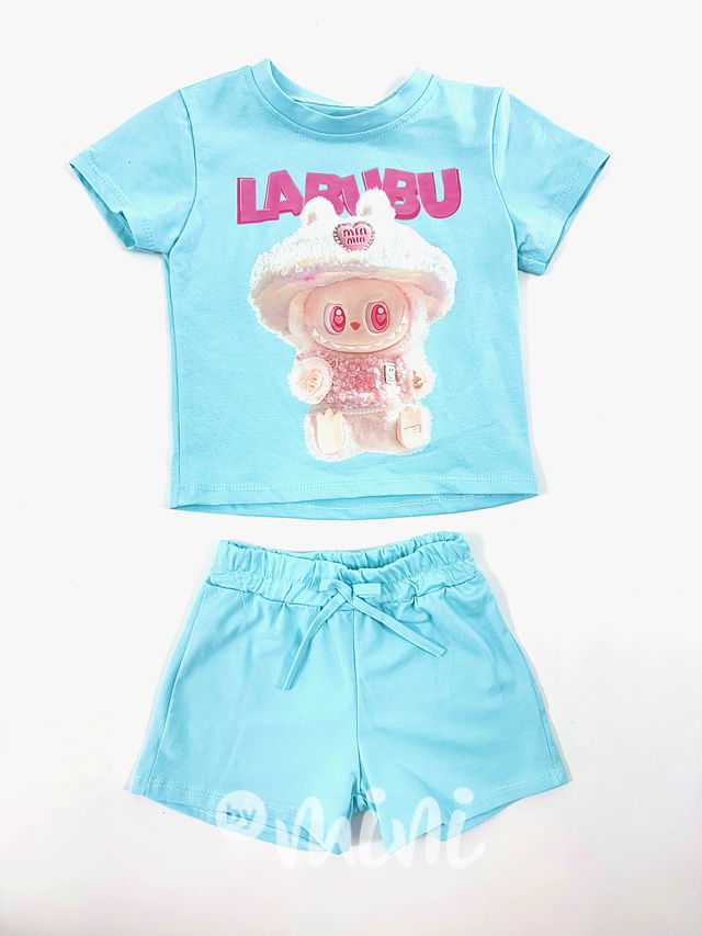Labubu letní sporty set tyrkys
