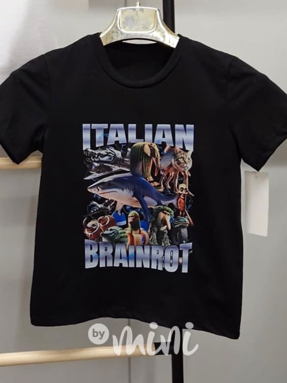 Italian brainrot triko černé