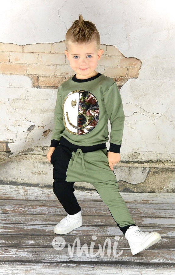 Green smiley set