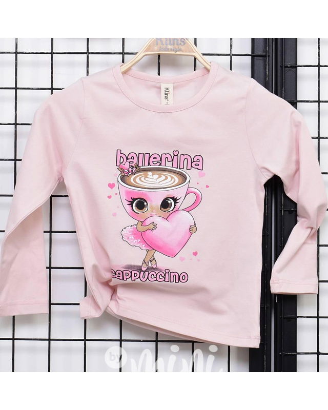 Ballerina Cappuccina triko s dlouhým rukávem růžové