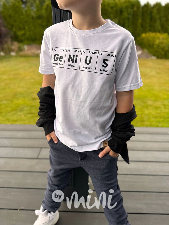GENIUS triko bílé