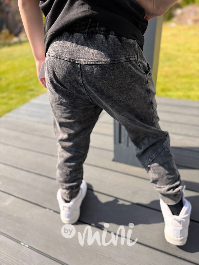 Soft denim jogger dark