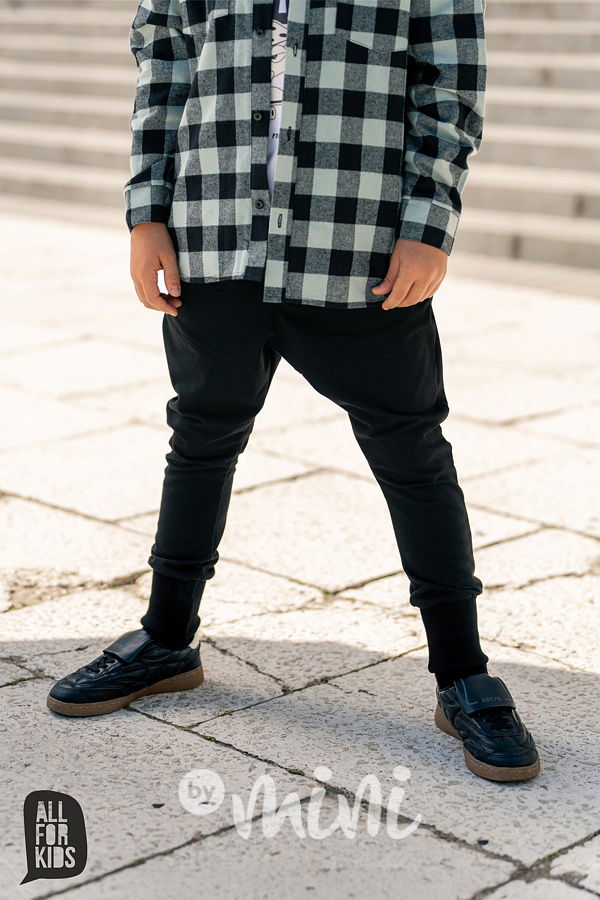 All for kids černé tepláky s prošitím