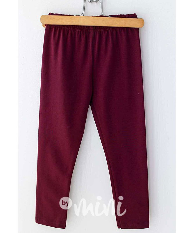Lily Grey zateplené legíny bordo