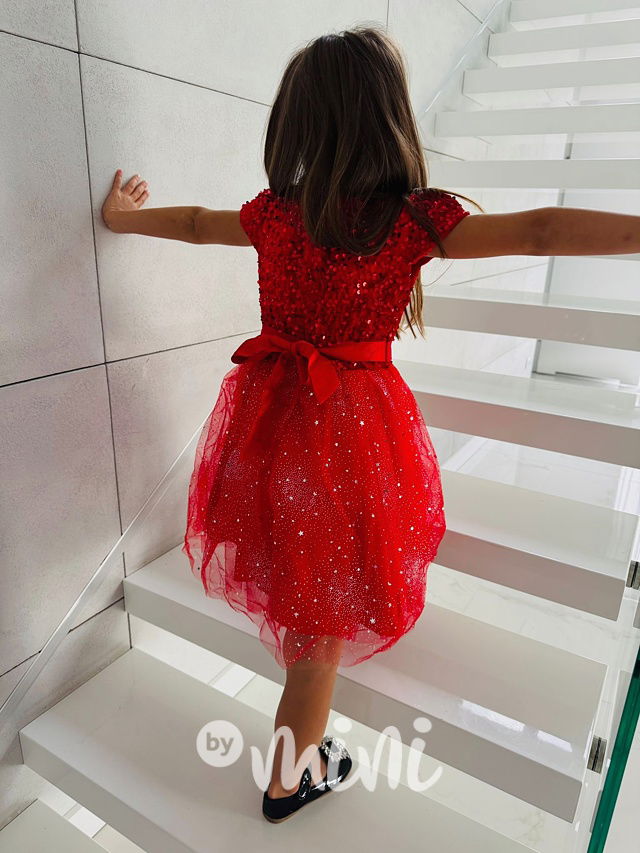 PREMIUM slavnostní šaty STARS červené