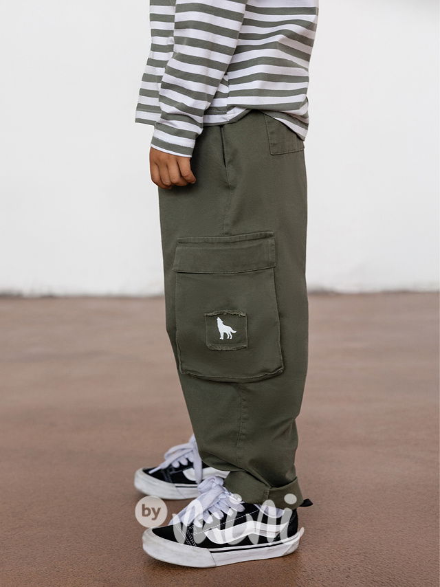Mash Mnie volné barrel kapsáče WOLF khaki
