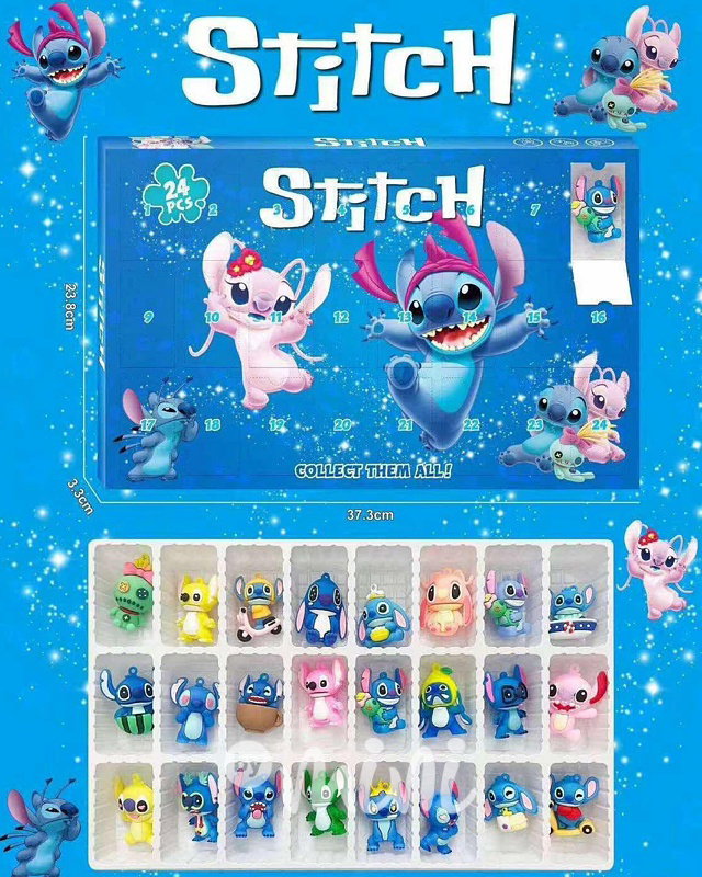 STITCH adventní kalendář figurky