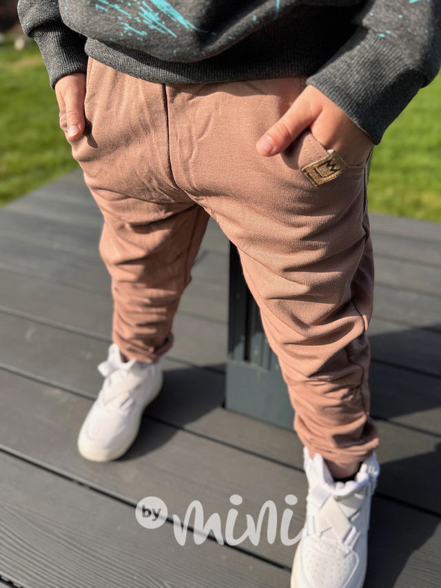 Zateplené BASIC tepláky beige