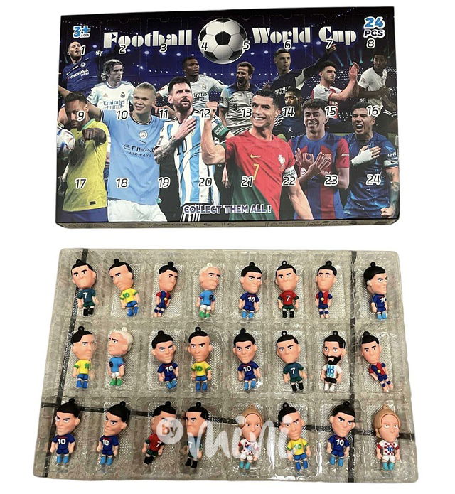 Adventní kalendář figurky fotbalistů