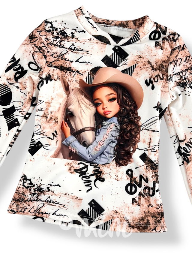 Cowgirl teplá blůzka