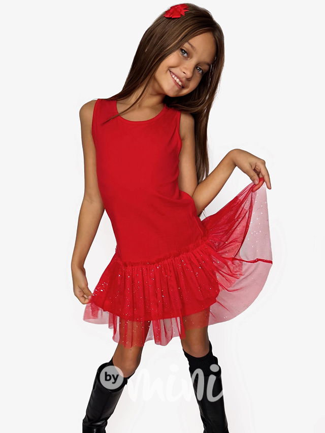 GLOW červené šaty