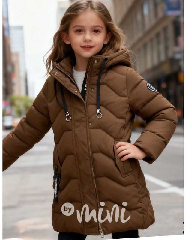 Zimní kabát Elis hnědý