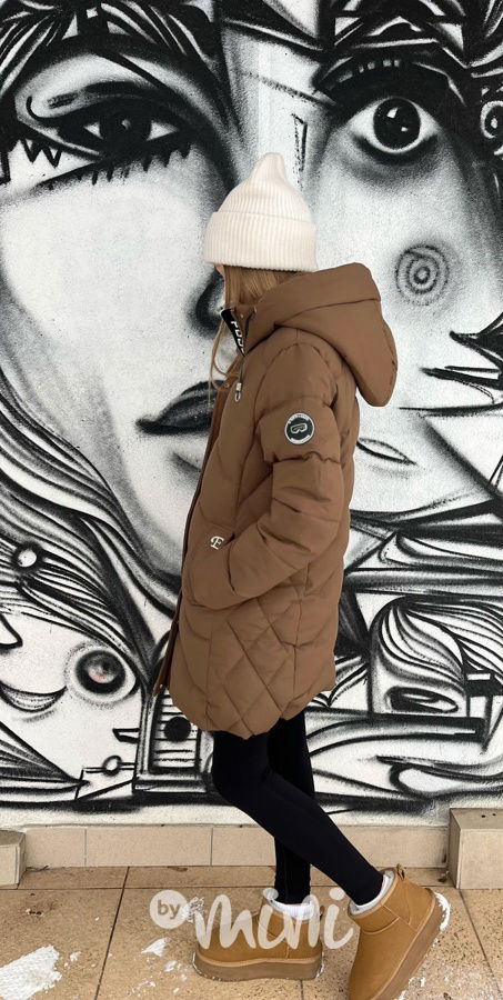 Zimní kabát Elis hnědý