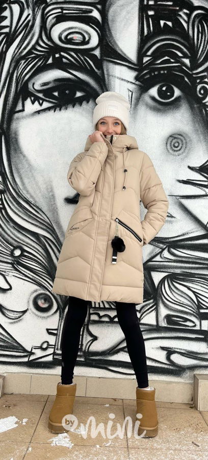 Zimní kabát Lily béžový