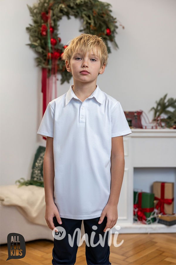 All for kids polo triko white