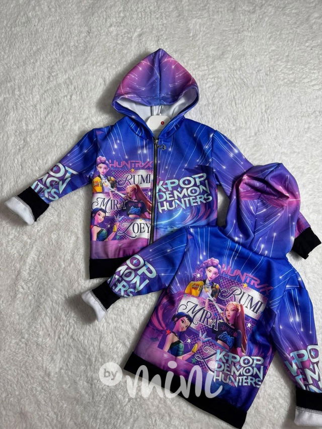 Demon Hunters zateplená mikina na zip