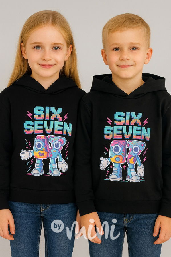 Six Seven mikina černá