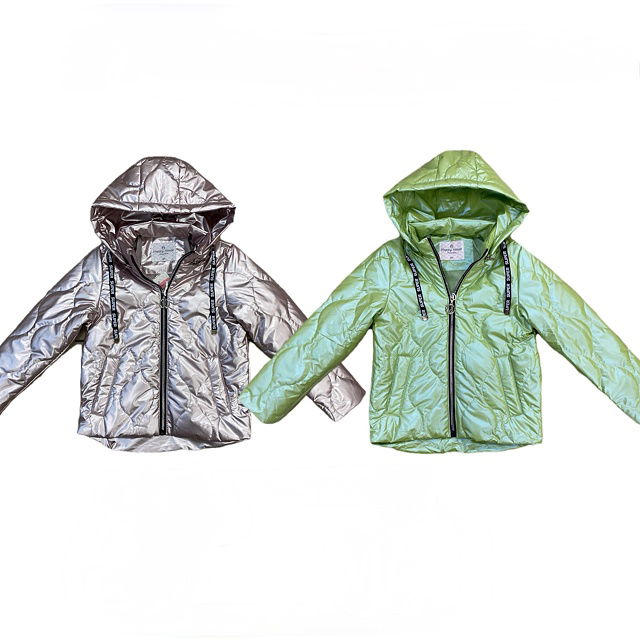 Jarní metalická bunda silver