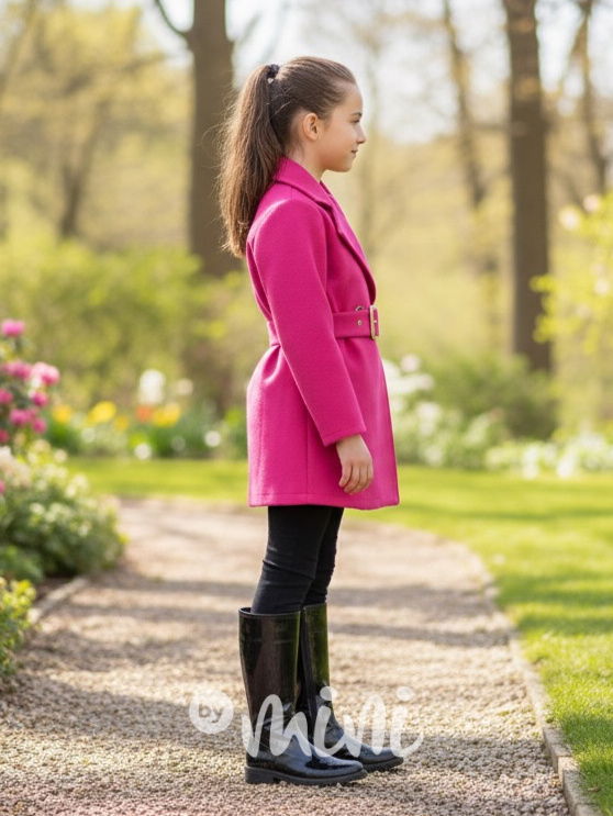 Flaušový kabátek CHIC růžový