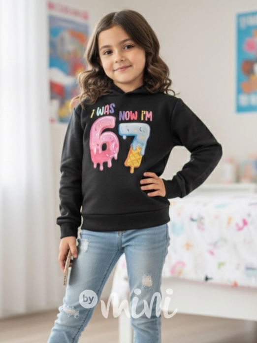 Six Seven mikina černá