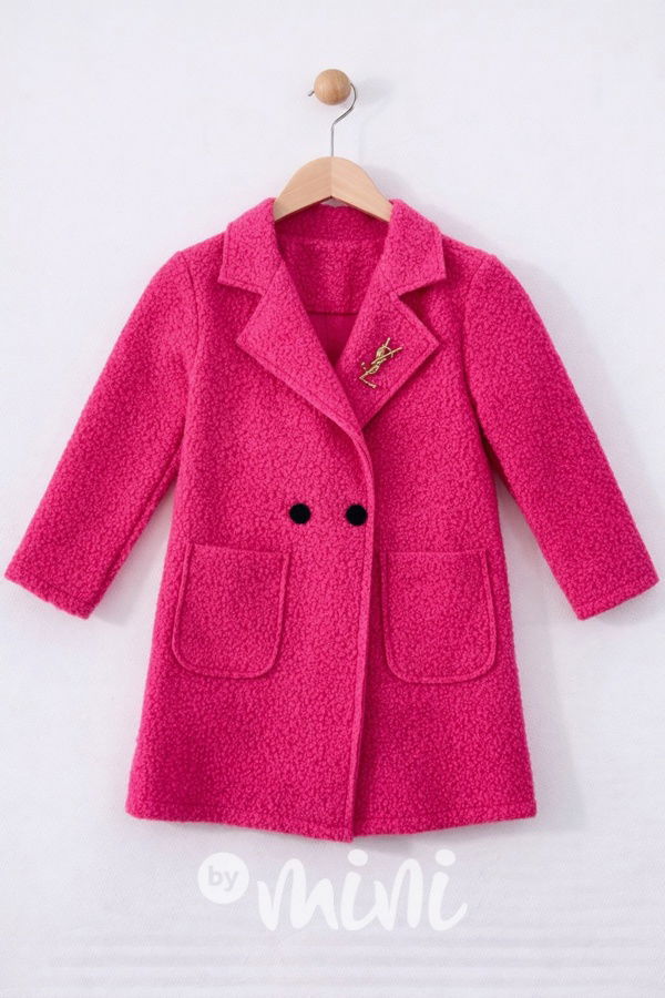 Alpaka kabátek SAINT růžový