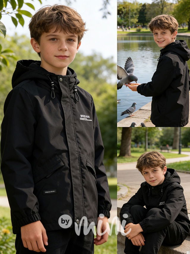 Jarní přechodová sporty bunda černá