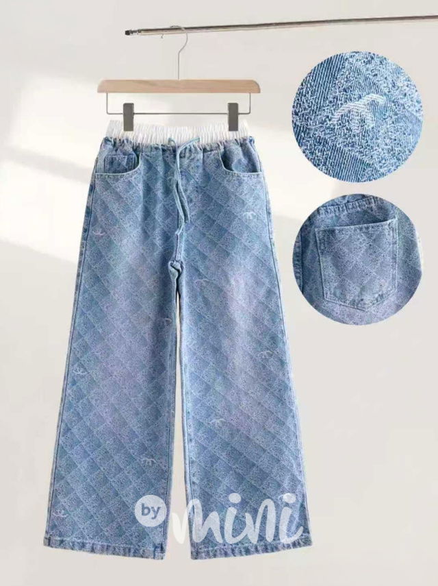 Volné široké denim rifle COCO