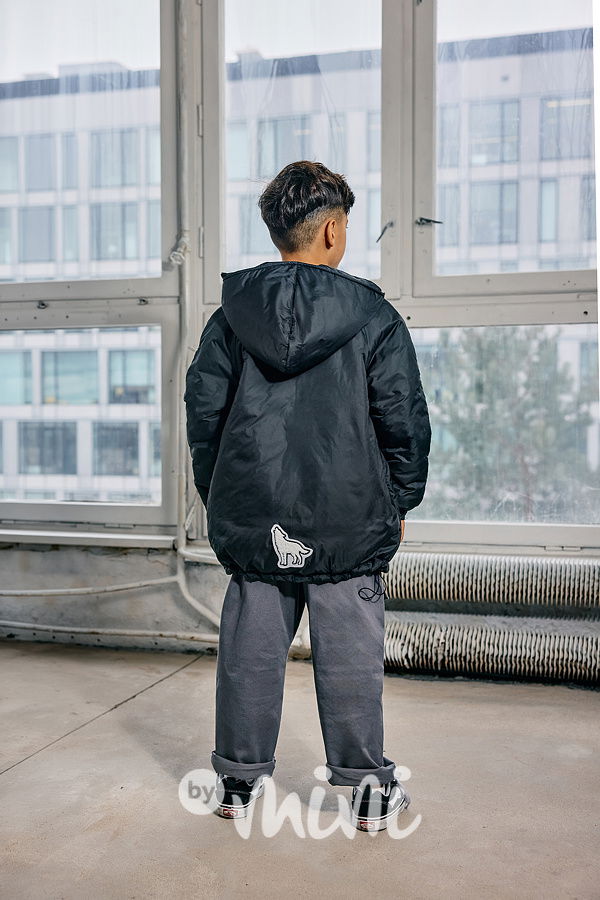 Mash Mnie unisex oversize černá bunda