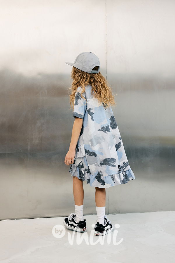 Mash Mnie asymetrické šaty abstract