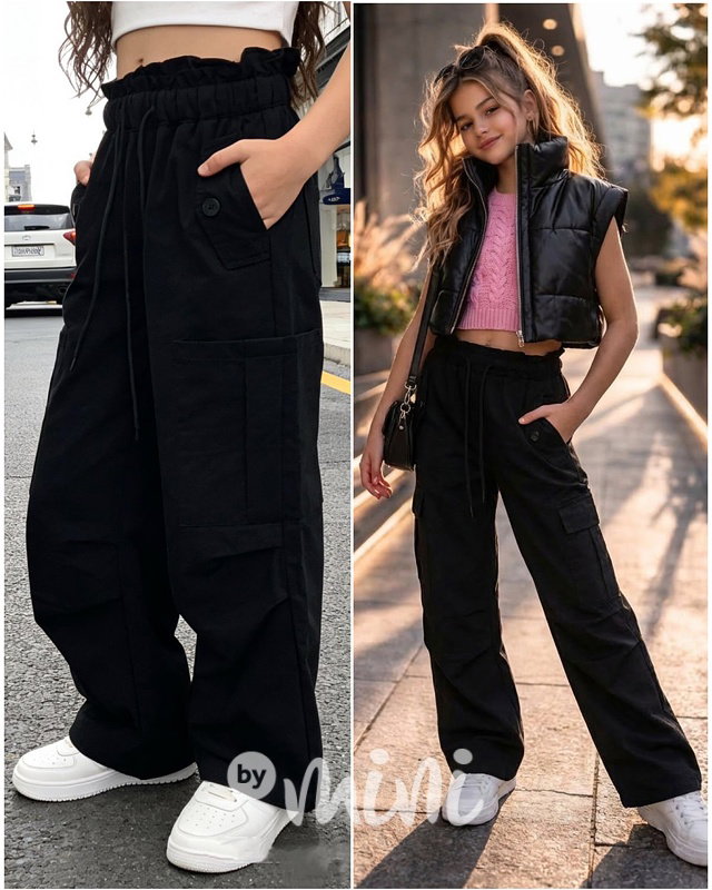 Cargo volné kapsáče černé