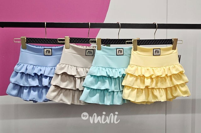 Vrstvená sukně baby blue
