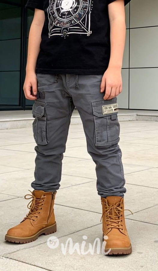 Cargo kalhoty CITY šedé