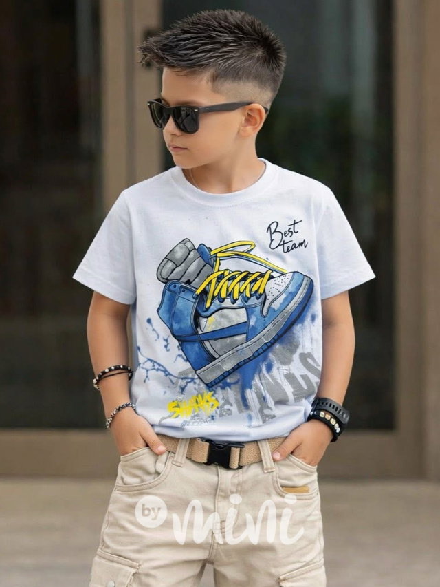 Sneakers triko bílé